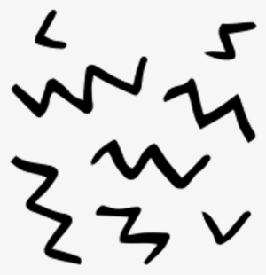 Black Ink Brush Stroke Smudge Paint Mark Line Squiggle