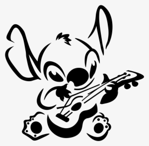 Svg Black And White Stock A Lilo And Stitch Birthday - Lilo And Stitch Stencil