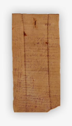 Image Of Letter Written On The Leg Of A Pair Of Trousers - Plank