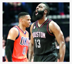 James Harden Rockets Png Download - James Harden Thunder Game 1