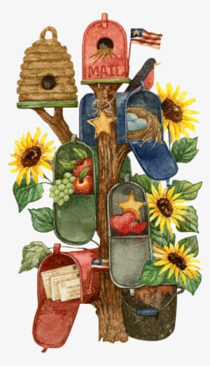 You Got Mail Hurry Check Your Comments - Evergreen Mailbox Tree House Flag