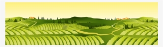 Agriculture, Hills, Landscape, Village - Agricultural Land Clipart