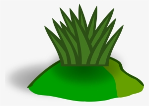 Setting Clipart Grassy Hill - Green Bush Clip Art