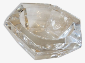 Hexagonal Very Thick Crystal Ashtray - Ashtray