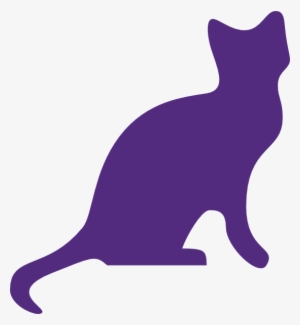 Purple Cat Clip Art At Clker - Purple Cat Silhouette