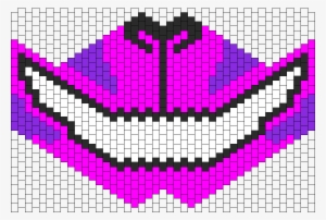 Cheshire Cat Kandi Mask Bead Pattern - Bruges