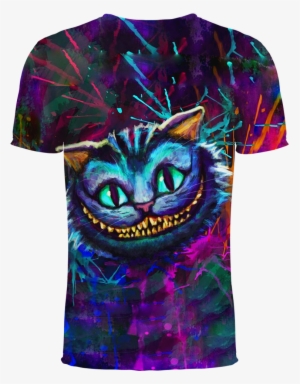Cheshire Cat Alice In Wonderland 3d T-shirt - Modern Alice In Wonderland Art Cheshire Cat