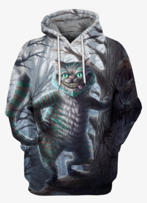 Cheshire Cat Alice In Wonderland 3d Hoodie - Alice In Wonderland