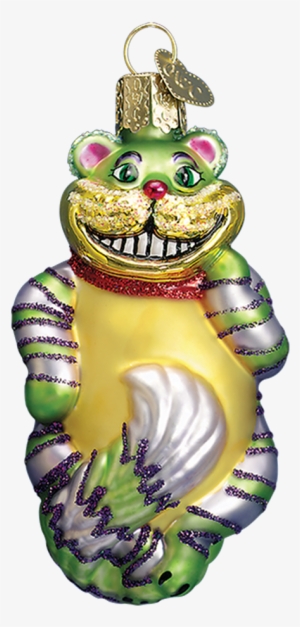 Cheshire Cat Ornament - Old World Christmas Cheshire Cat Glass Blown Ornament