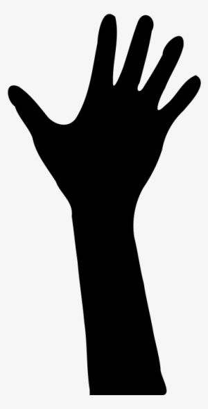 Raising Hand Silhouette - 700x800 PNG Download - PNGkit