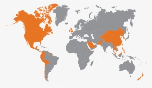 Sunny Sky Product Worldwide Distribution Map - World Map