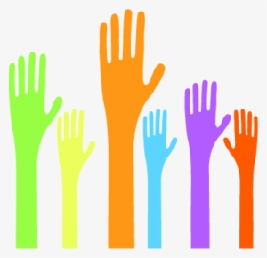 Stock Vector Volunteer Hands Hands Raised To - Participar En La Comunidad