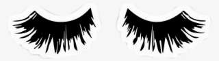 Eyelashes Sticker - Eyelash Print