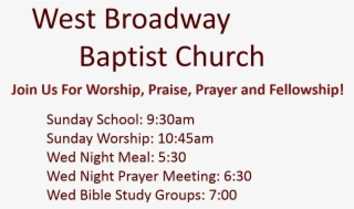 West Broadway Church - Number