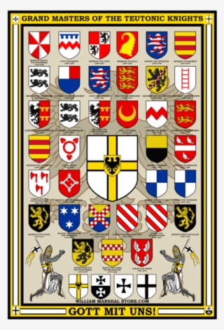 13×19 Historical Posters By William Marshal Store - Teutonic Order Masters Coat Of Arms
