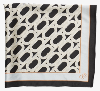 Franklin Scarf Small Black - Throw Pillow