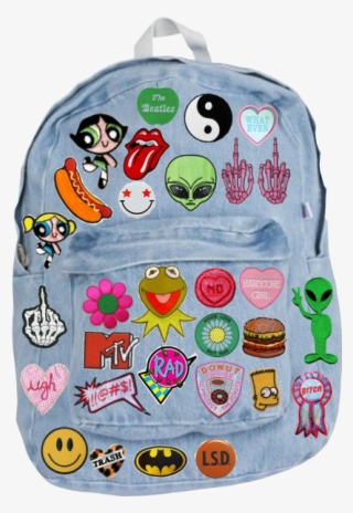 Food Hipster The Beatles Fuck You Bitch Bag Blue Ugh - Diy School Bag Decorations