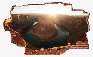 Zapwalls Decals Breaking Wall Horses Shoe Bend Grand - Grand Canyon National Park