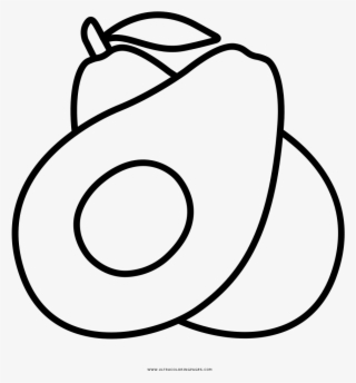 Avocado Coloring Page - Aguacate Para Dibujar