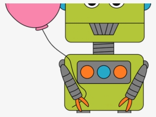 Birthday Clipart Robot - Clip Art