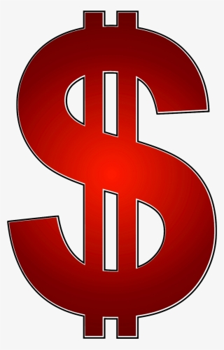 Red Dollar Sign - Red Dollar Sign Png