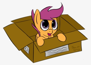 880062 Safe Solo Scootaloo Filly Pegasus Happy Box
