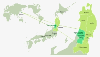 Peragine's Black Map Japan, 61x46cm - Japan