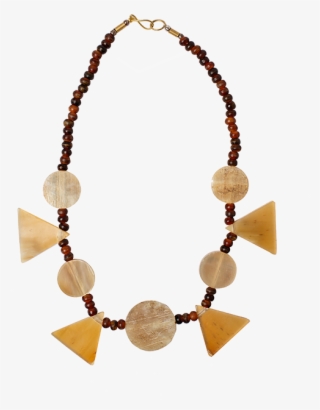 Horn And Bone Tribal Pattern Necklace - Necklace - 500x750 PNG Download ...