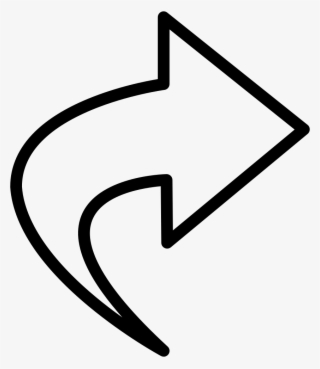 Png File - Curved Arrow Png White
