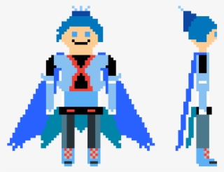 Blue Eon Side View - Cartoon