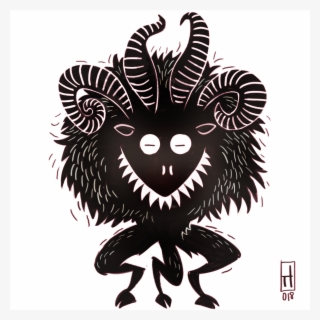 What Can A Scary Furry Devil Figure Like The Krampus - Illustration