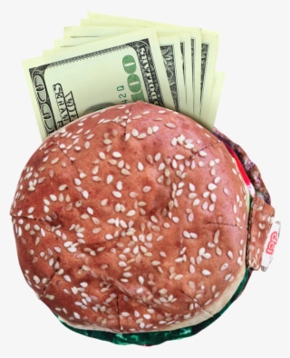 Yummypocket Hamburger With Dollar Bills - Cute Glitter Animal Stationery