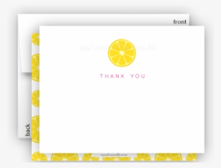 Lemon Ii Thank You Cards Note Card Stationery • Flat, - Parallel
