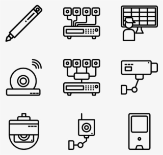 Circuit Icons Free Cctv - Parallel