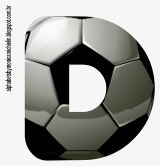 Alfabeto Bola De Futebol Em 3d Png Fundo Transparente - Letras De Futebol Png