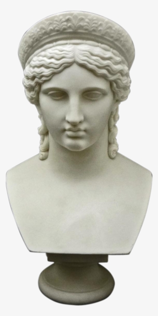 Copeland Parian Bust Of Juno After Malempre Signed - Sculpture