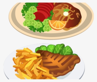 Dinner Plate Clipart Chicken - Platter Food Vector