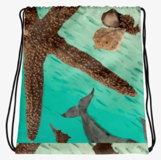 Under The Sea, Drawstring Bag - Whale
