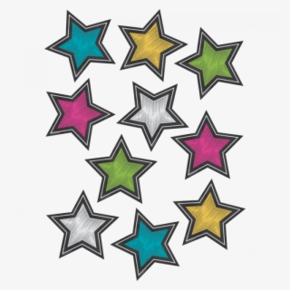 Chalkboard Brights Stars Accents - Chalkboard Brights Stars
