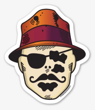 Rorschach Som En Pirat Sticker