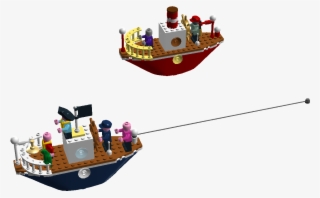 The Big Boat Race - Peppa Pig Custom Lego