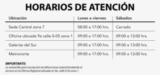 Texto Banner Horarios Regulares - Liposcience