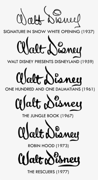 671 X 1191 3 - Walt Disney Signature Logo