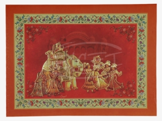 Home Hindu Wedding Cards Bag Invitation - Indian Elephant