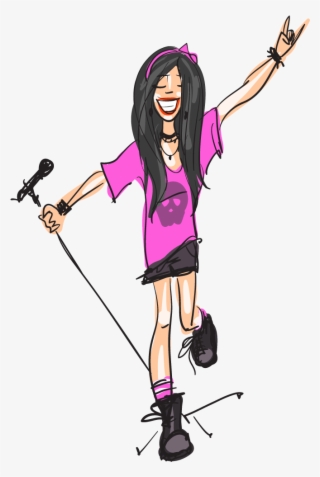 Illustration Pink Transprent - Singer