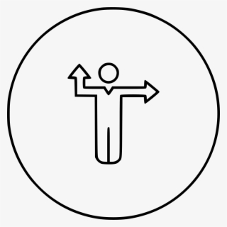 Direction Arrow Way Comments - Circle