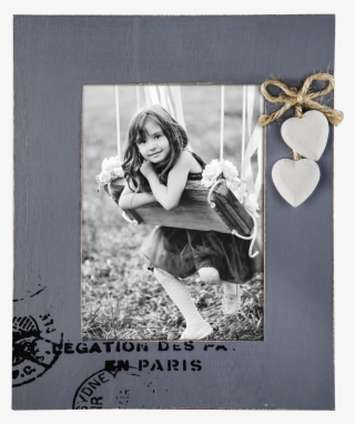 "florence" Portrait Frame, Blue-grey, 10 X 15 Cm - Photograph