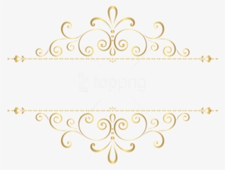 Free Png Download Gold Element Clipart Png Photo Png - Png Floral Element Gold
