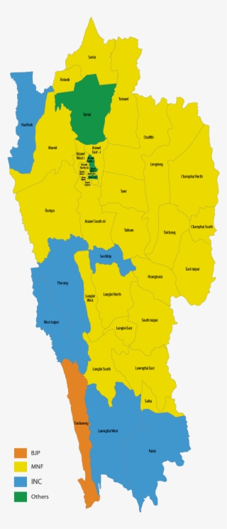 40/40 - Mizoram Election Result Map