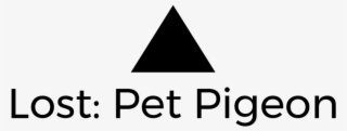 Lost Pet Pigeon Logo Black